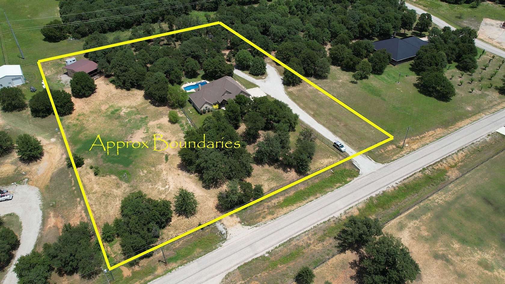 4 Acres of Land with Home for Sale in Poolville, Texas