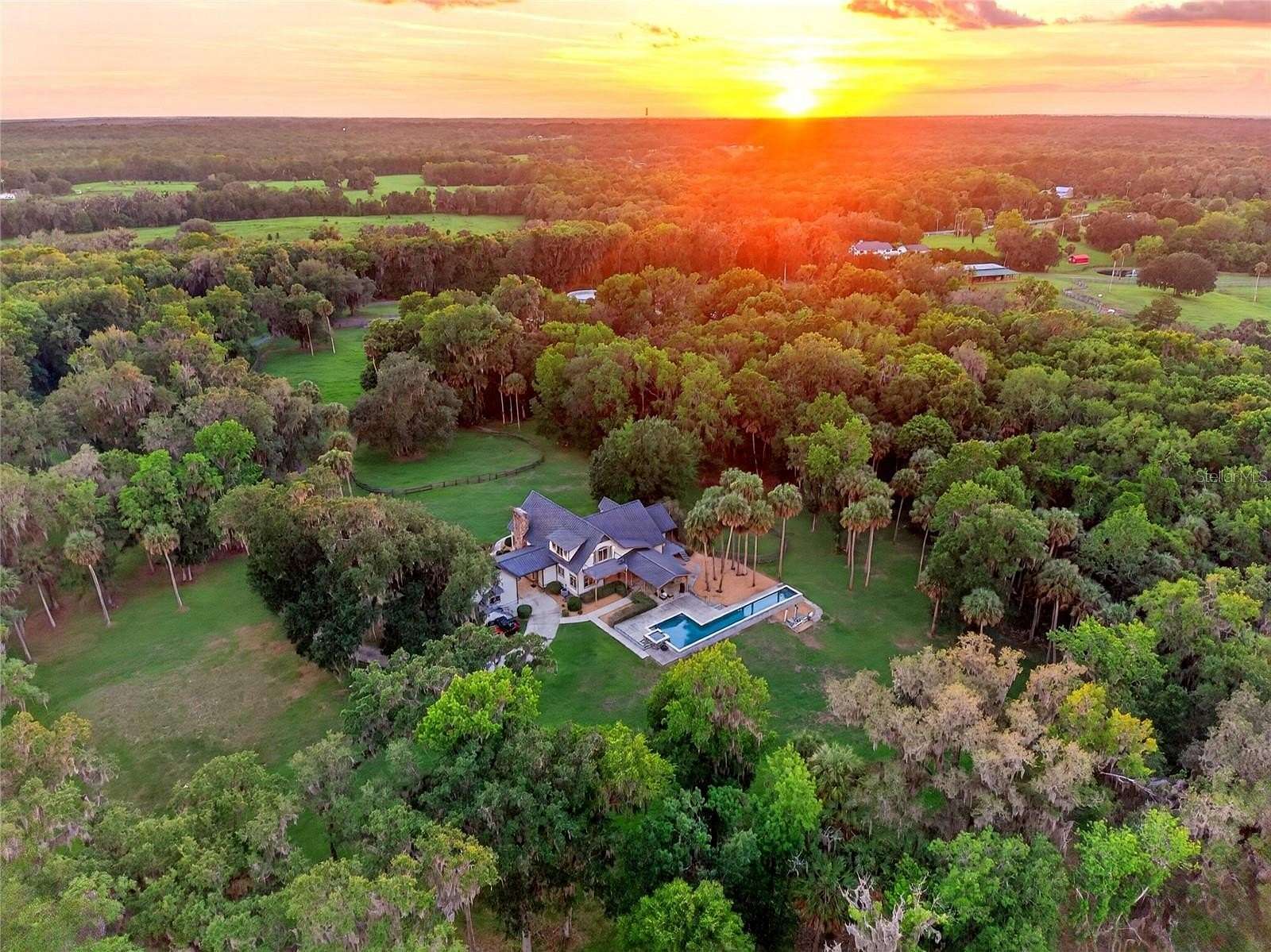 63 Acres of Agricultural Land with Home for Sale in Micanopy, Florida