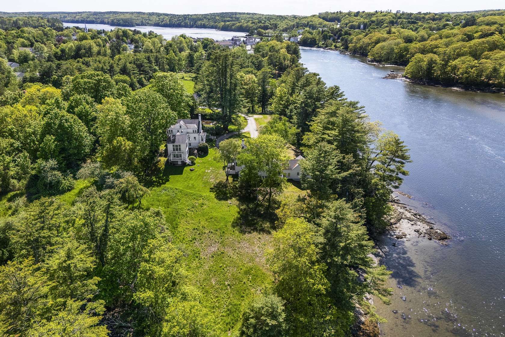 9.8 Acres of Land with Home for Sale in Damariscotta, Maine