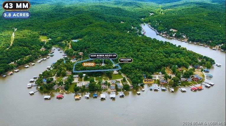 3.8 Acres of Land with Home for Sale in Roach, Missouri