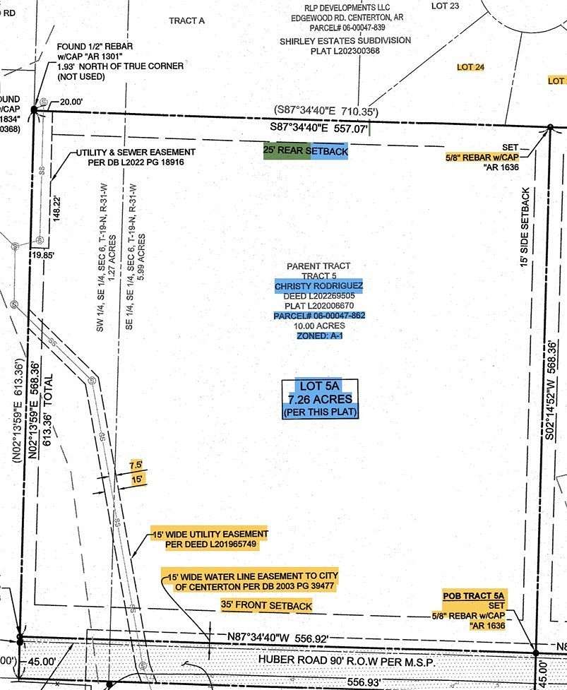 7.26 Acres of Residential Land for Sale in Centerton, Arkansas