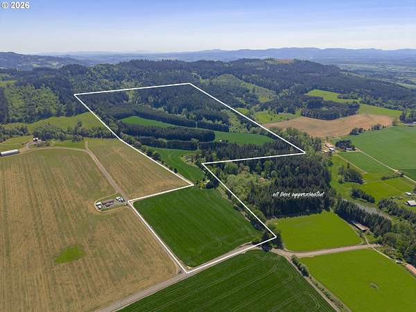 119 Acres of Land with Home for Sale in Amity, Oregon