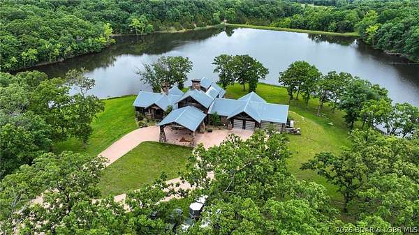 267 Acres of Recreational Land with Home for Sale in Warsaw, Missouri