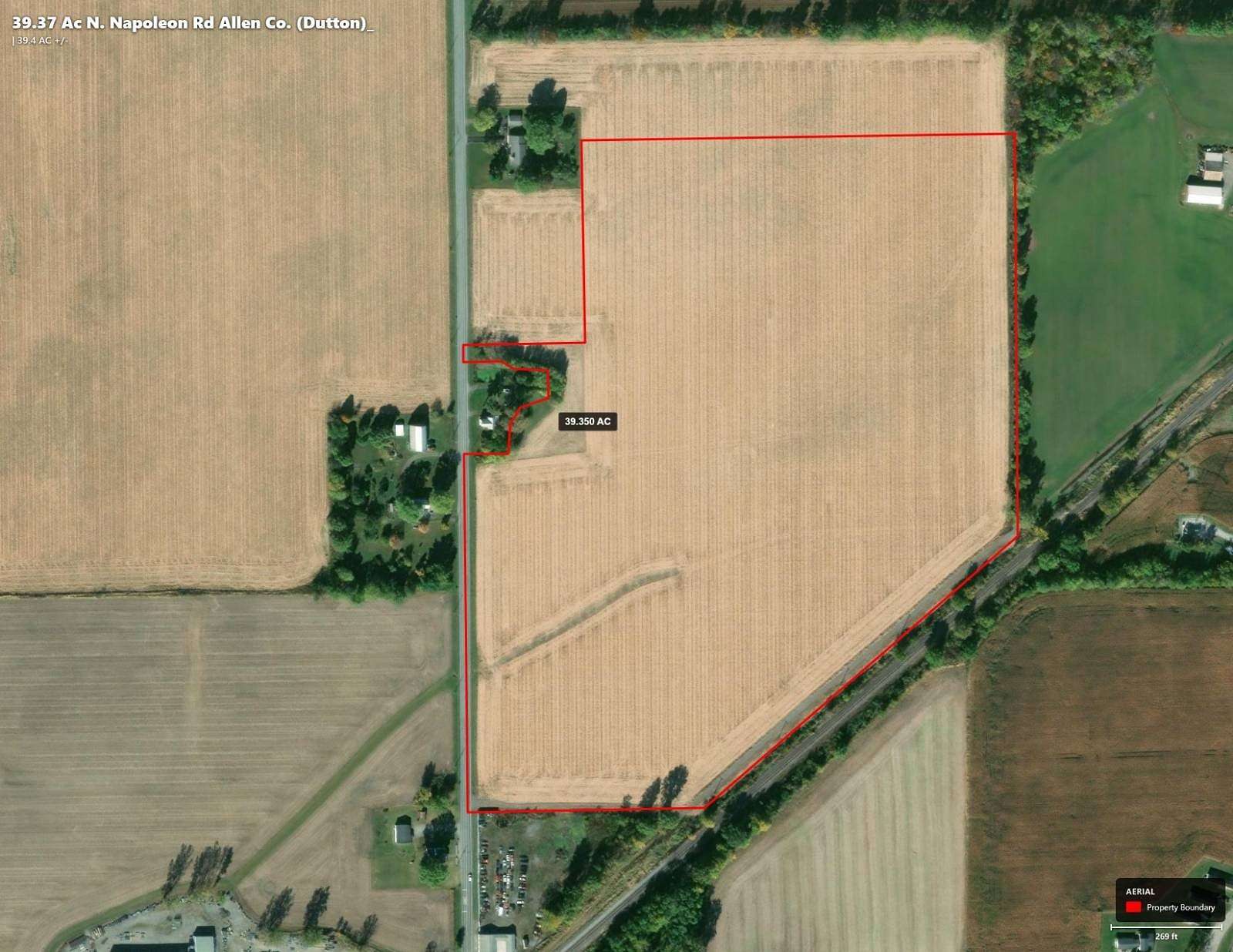 39.4 Acres of Agricultural Land for Sale in Columbus Grove, Ohio