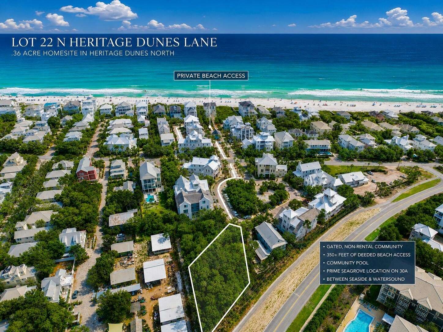0.36 Acres of Residential Land for Sale in Santa Rosa Beach, Florida