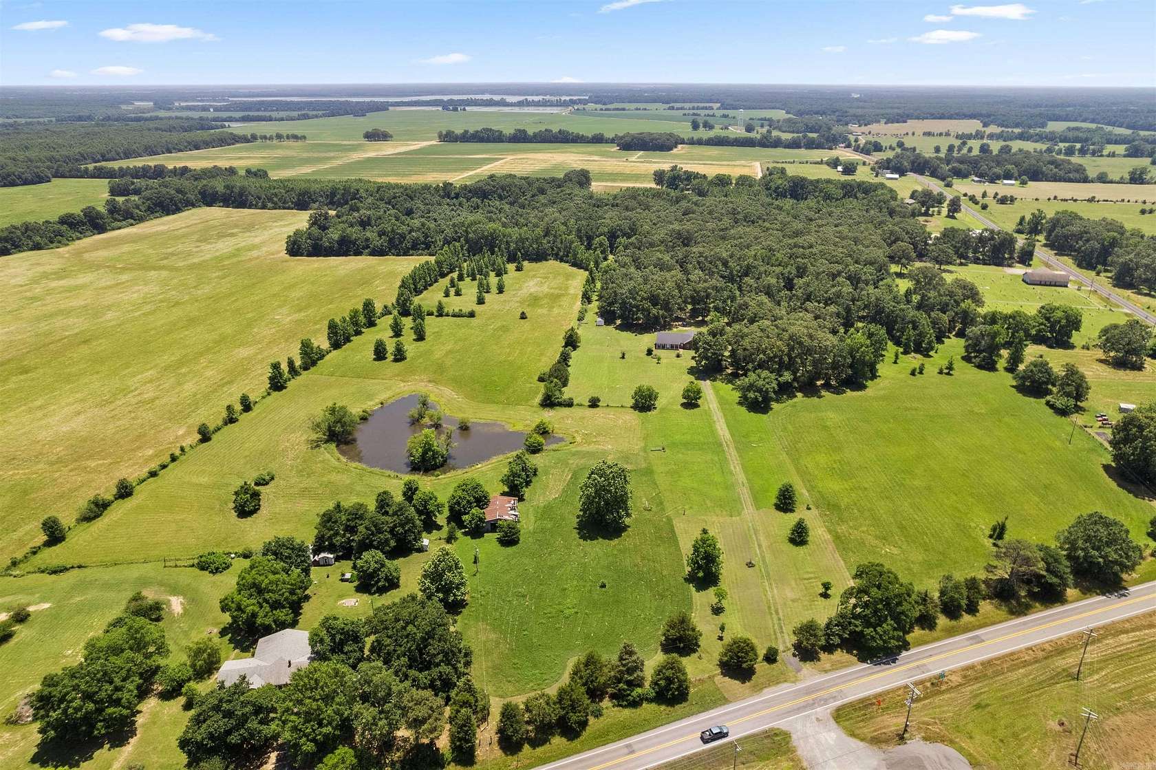 41.9 Acres of Land with Home for Sale in Des Arc, Arkansas