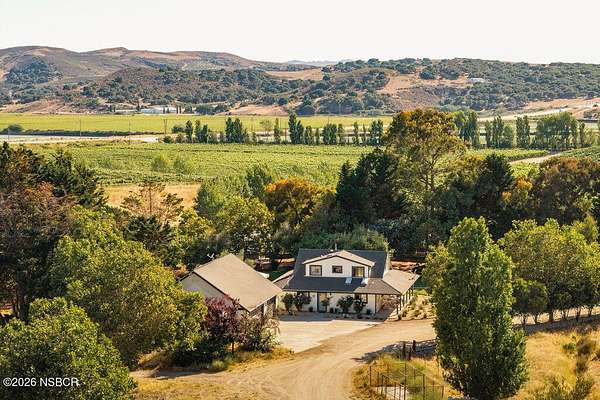 41.8 Acres of Agricultural Land with Home for Sale in Lompoc, California