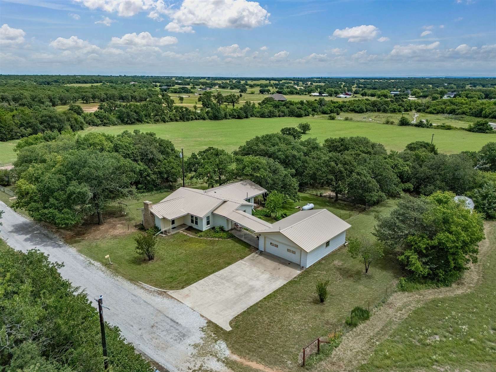 13 Acres of Land with Home for Sale in Bowie, Texas