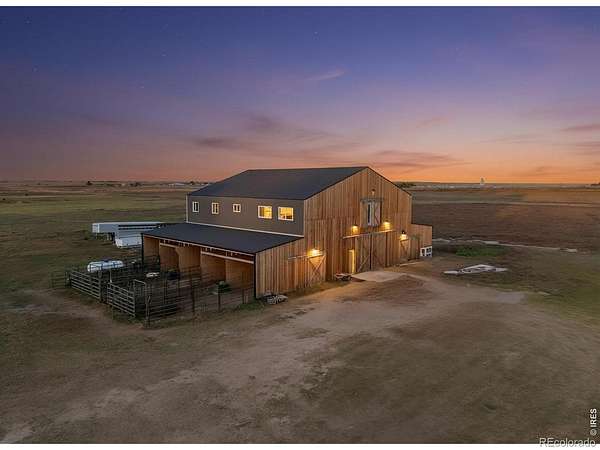 58 Acres of Agricultural Land with Home for Sale in Kersey, Colorado