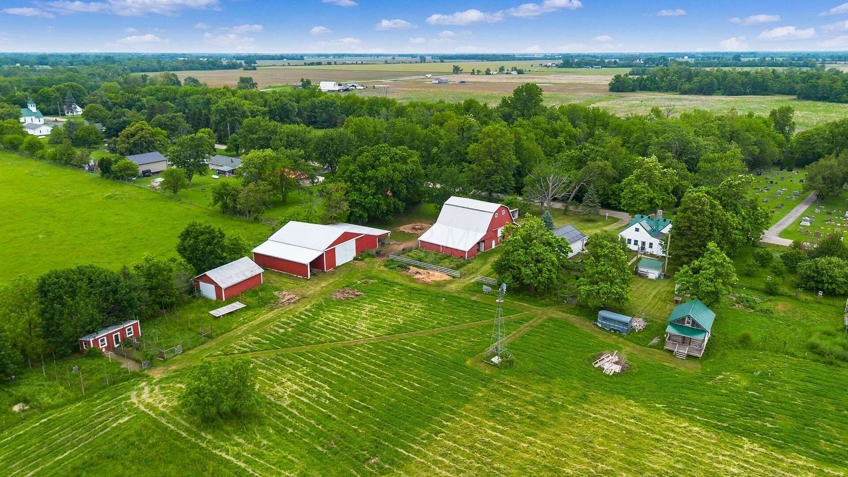 59.4 Acres of Land with Home for Sale in Washington Court House, Ohio