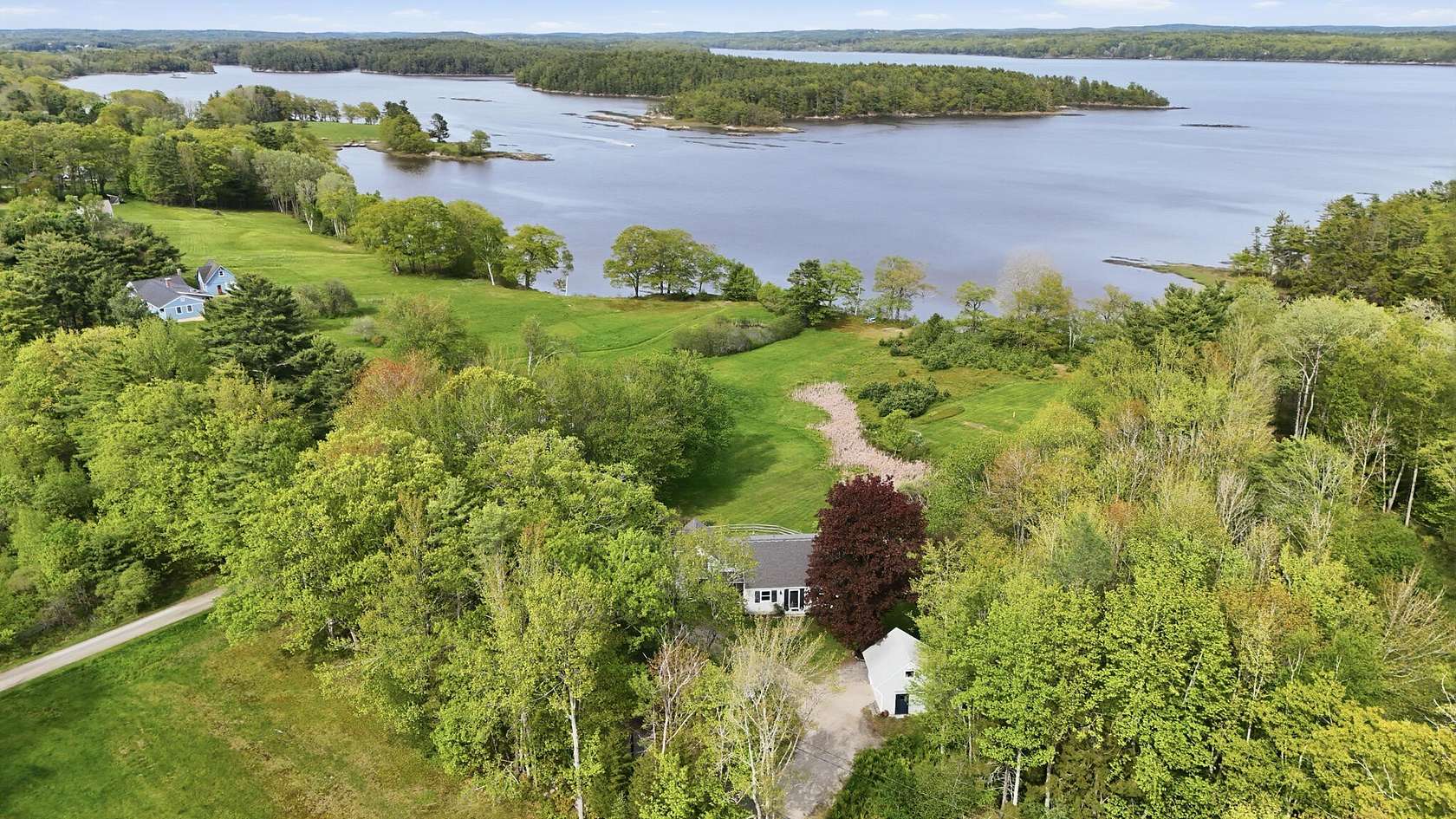 2.18 Acres of Land with Home for Sale in Woolwich, Maine