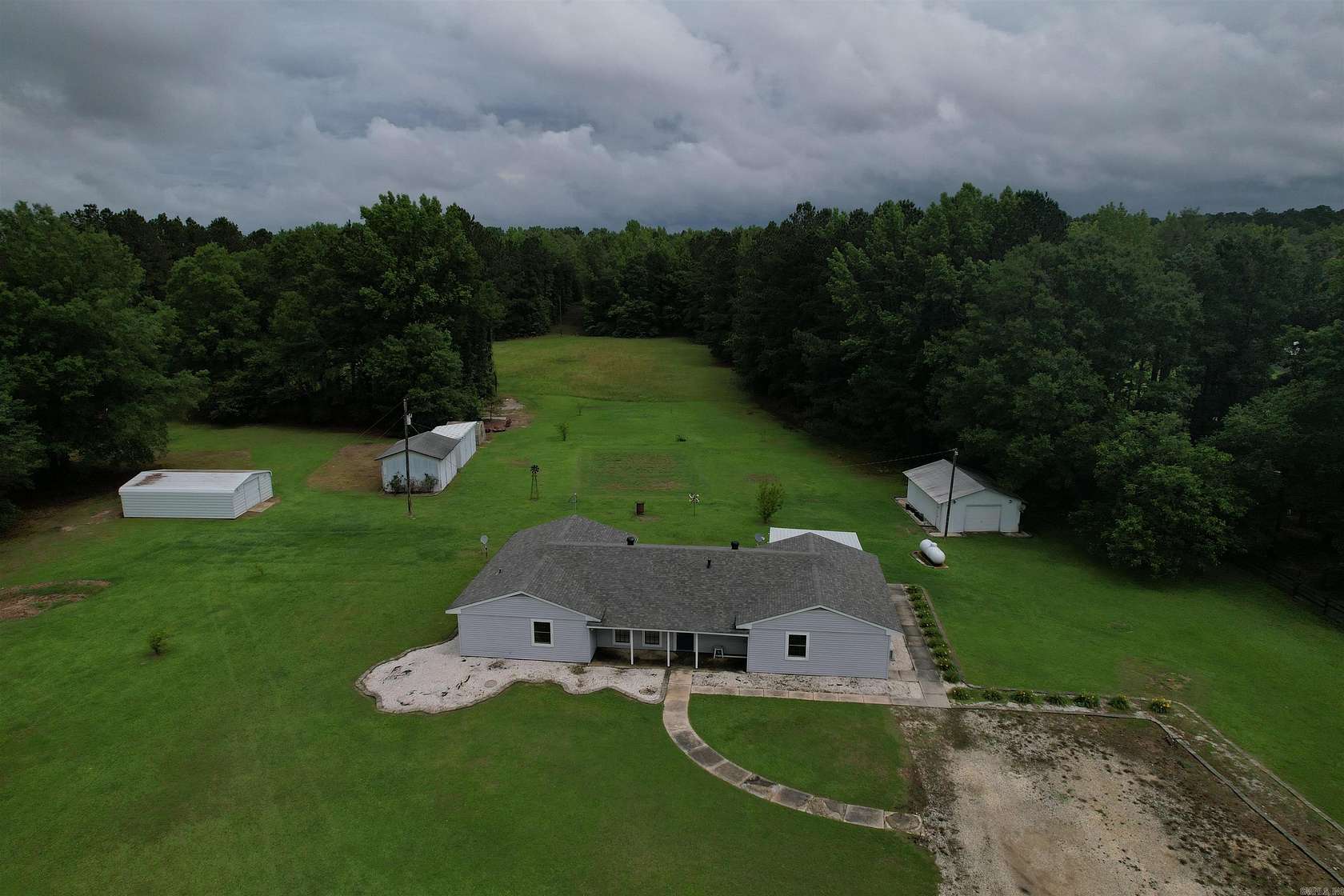 10 Acres of Land with Home for Sale in Sheridan, Arkansas