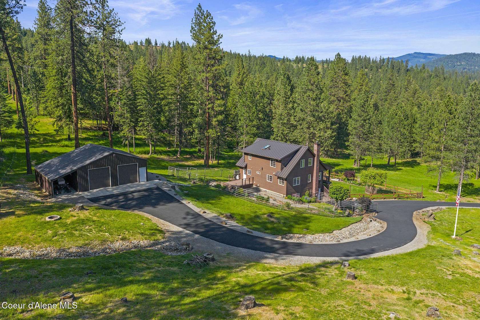 10 Acres of Land with Home for Sale in Coeur d'Alene, Idaho