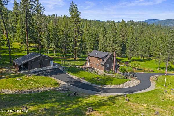 10 Acres of Land with Home for Sale in Coeur d'Alene, Idaho