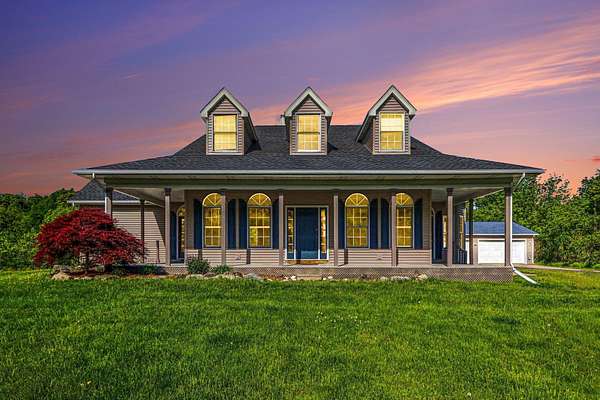 5.34 Acres of Land with Home for Sale in Plainwell, Michigan