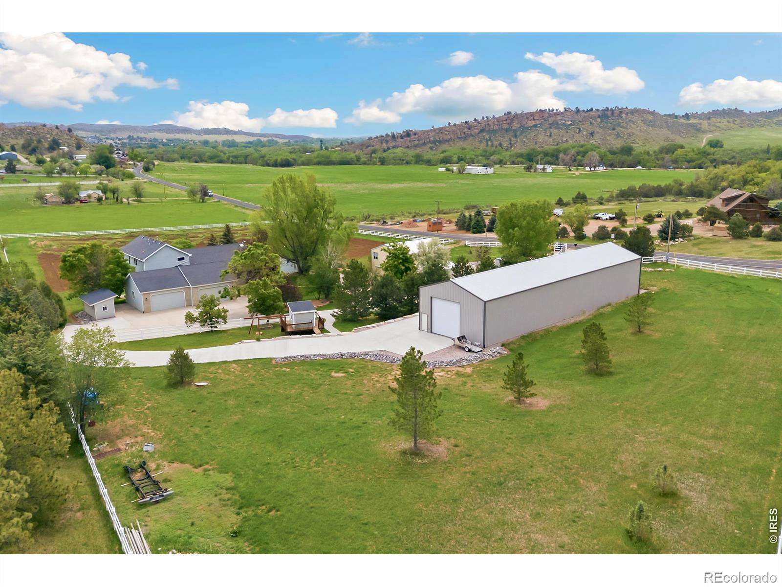 4.79 Acres of Land with Home for Sale in Loveland, Colorado