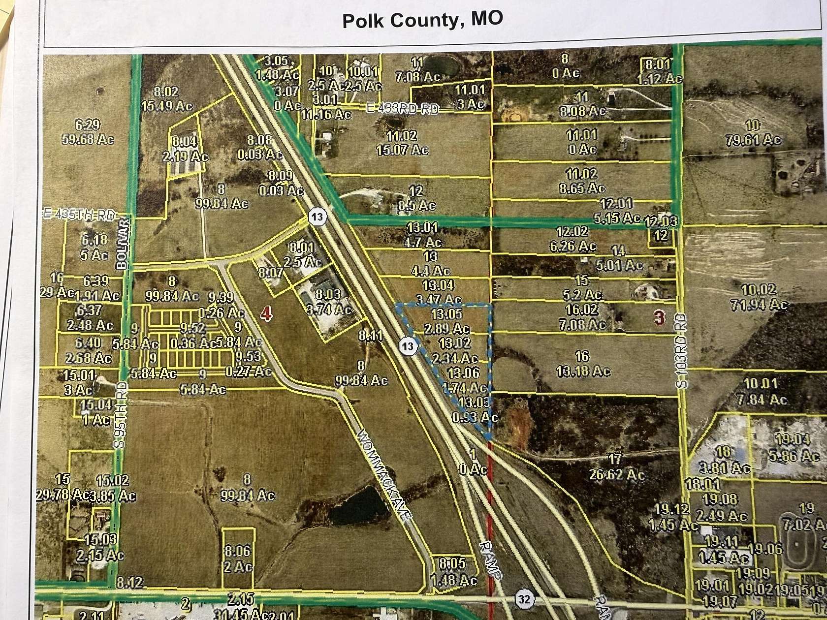 7.9 Acres of Commercial Land for Sale in Bolivar, Missouri