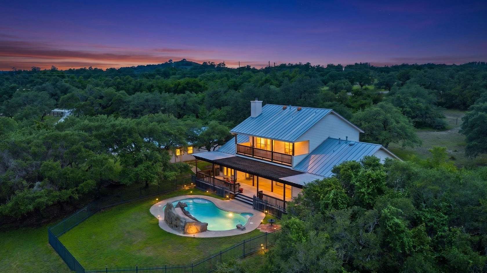 7 Acres of Land with Home for Sale in Round Mountain, Texas
