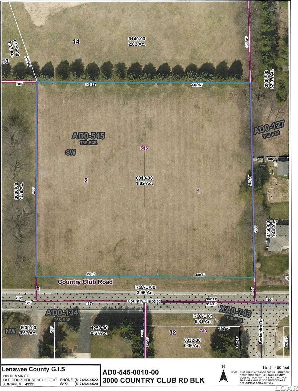 1.82 Acres of Residential Land for Sale in Adrian, Michigan