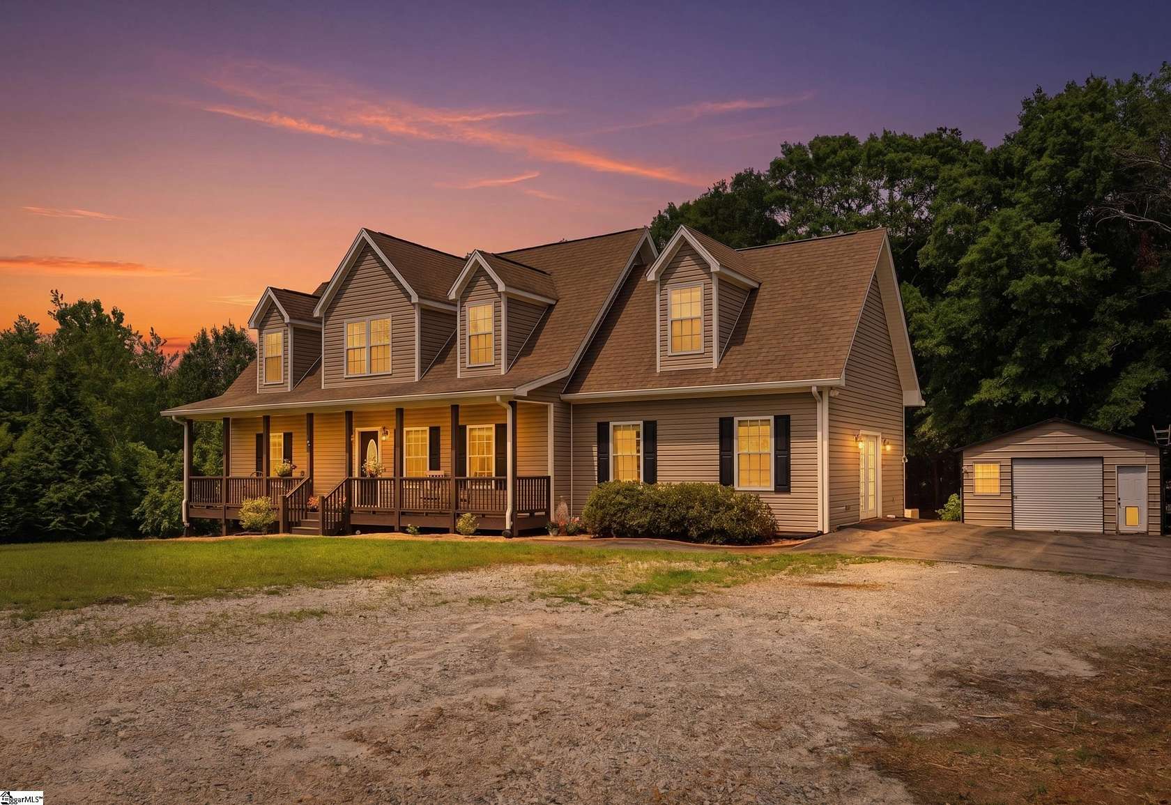 9.55 Acres of Land with Home for Sale in Pendleton, South Carolina