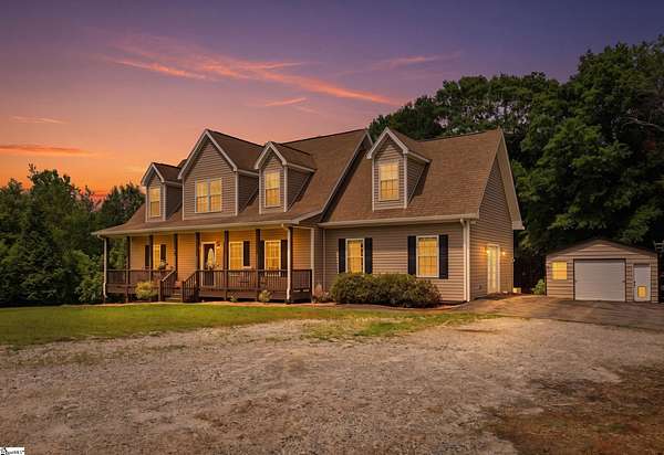 9.55 Acres of Land with Home for Sale in Pendleton, South Carolina