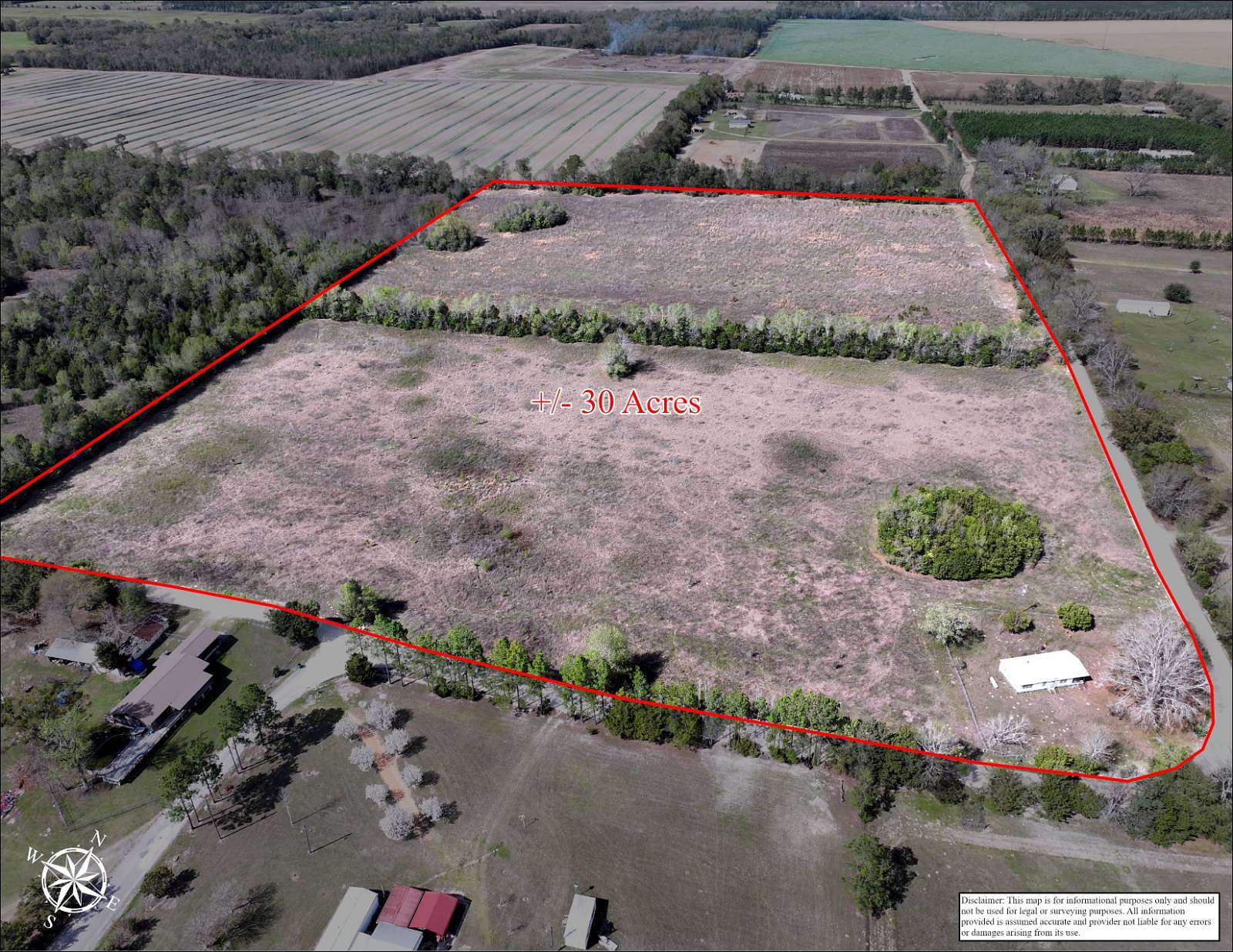30 Acres of Agricultural & Residential Land for Sale in Greenwood, Florida