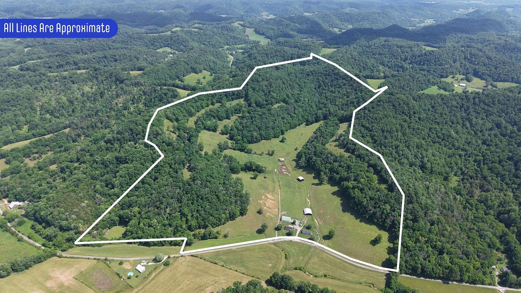 128 Acres of Land with Home for Sale in Dixon Springs, Tennessee