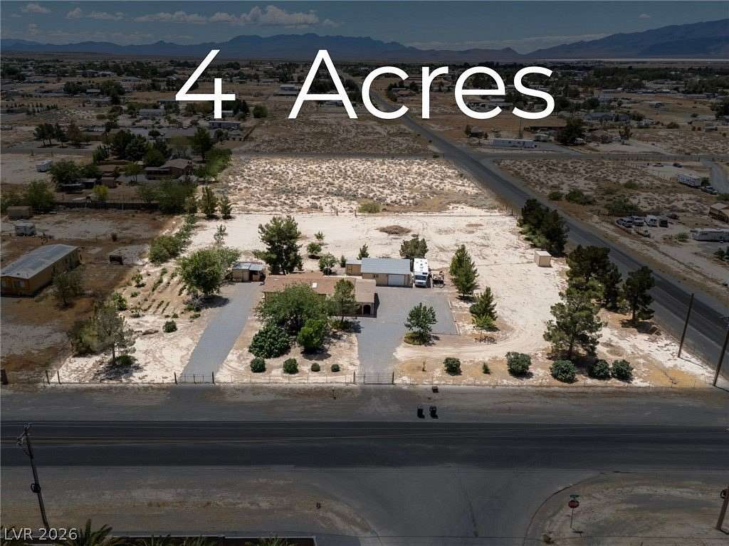 4 Acres of Land with Home for Sale in Pahrump, Nevada