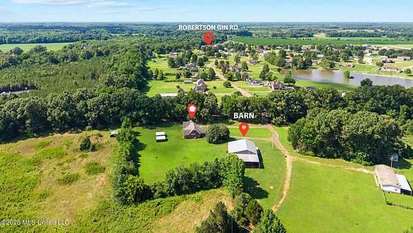 20.6 Acres of Land with Home for Sale in Hernando, Mississippi