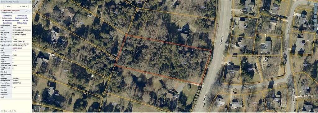 2.56 Acres of Residential Land for Sale in Greensboro, North Carolina