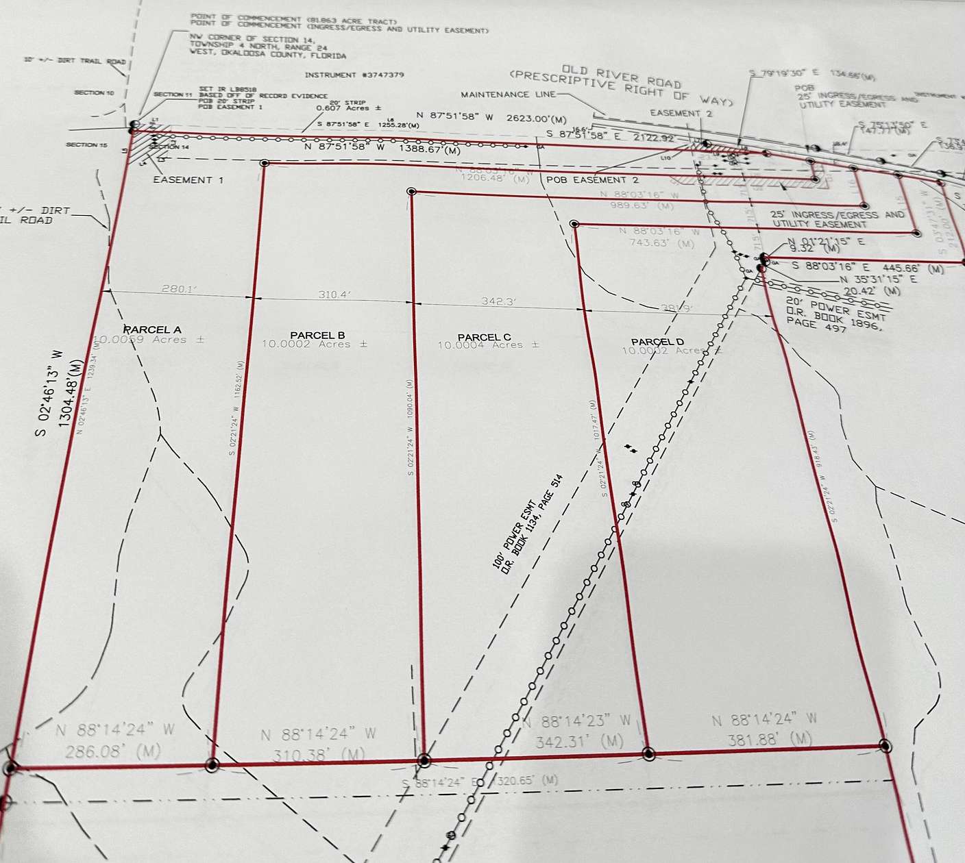 10 Acres of Recreational & Residential Land for Sale in Baker, Florida