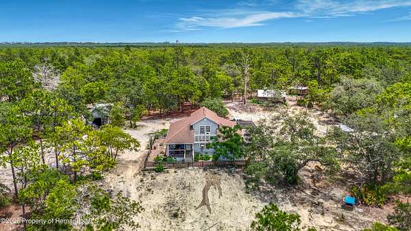 13 Acres of Land with Home for Sale in Weeki Wachee, Florida