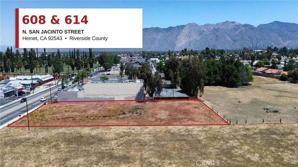 0.96 Acres of Commercial Land for Sale in Hemet, California