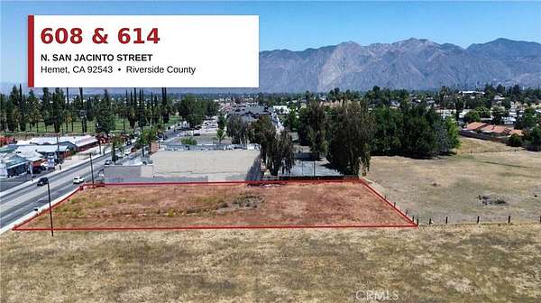 0.96 Acres of Commercial Land for Sale in Hemet, California