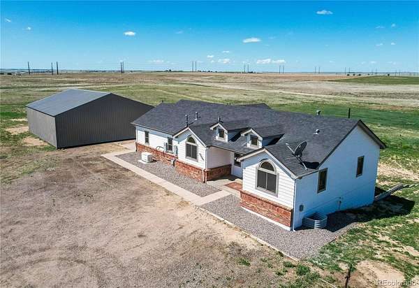 39.3 Acres of Agricultural Land with Home for Sale in Byers, Colorado