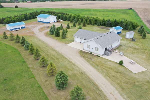18.6 Acres of Land with Home for Sale in Aberdeen, South Dakota