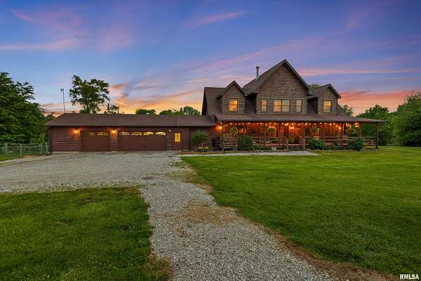 3.5 Acres of Land with Home for Sale in Carlinville, Illinois