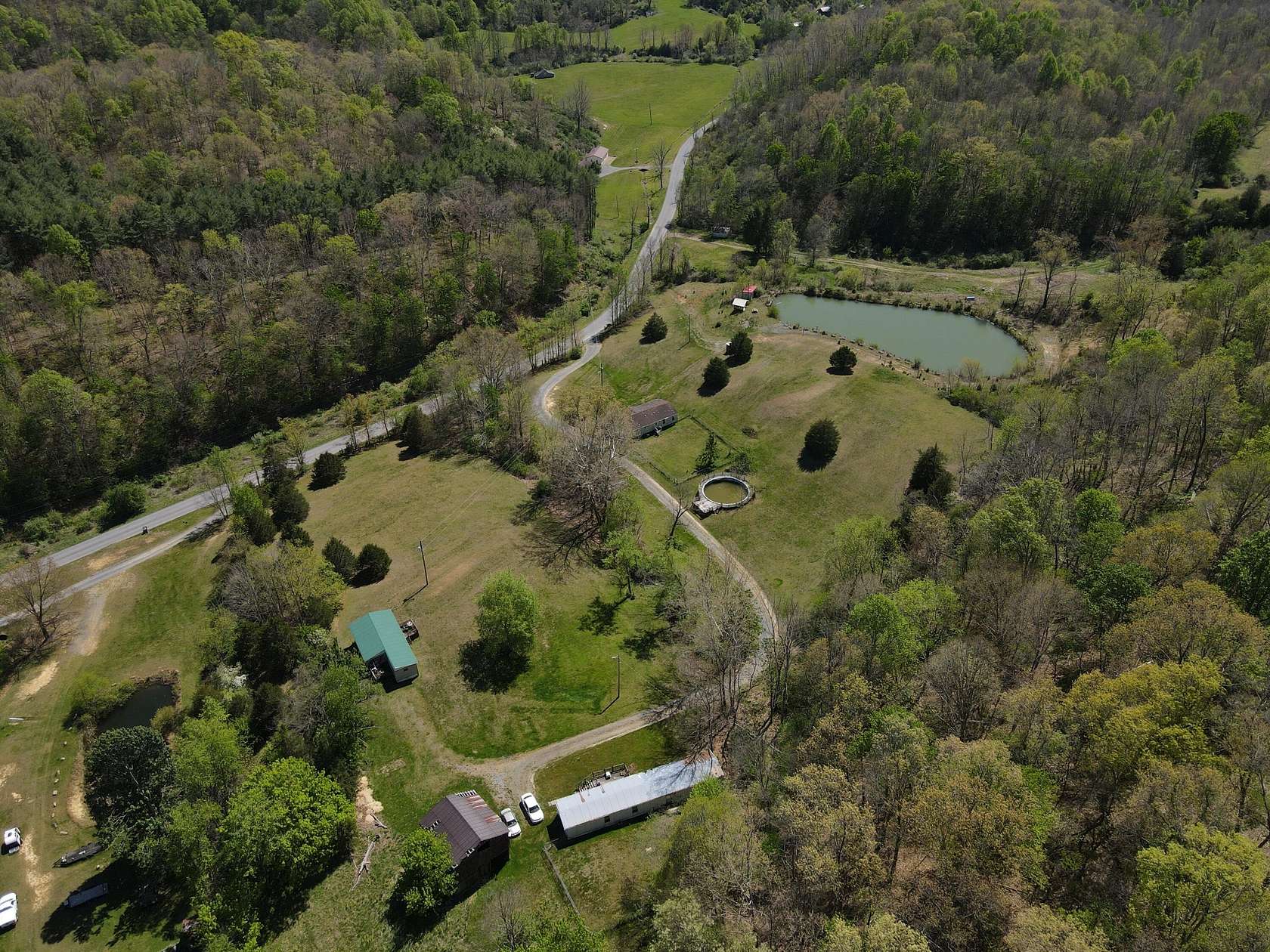 75.5 Acres of Land with Home for Sale in Lindside, West Virginia