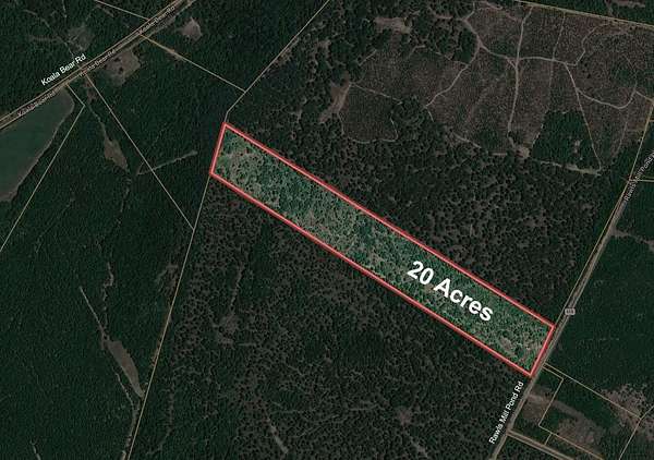 20 Acres of Recreational & Residential Land for Sale in Wagener, South Carolina