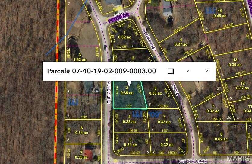 0.38 Acres of Residential Land for Sale in Bonne Terre, Missouri