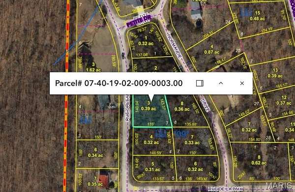 0.38 Acres of Residential Land for Sale in Bonne Terre, Missouri