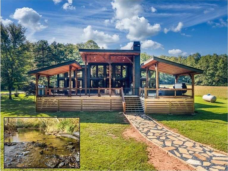 3.74 Acres of Land with Home for Sale in Mineral Bluff, Georgia