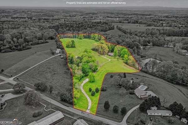 14.9 Acres of Recreational Land with Home for Sale in Bowdon, Georgia
