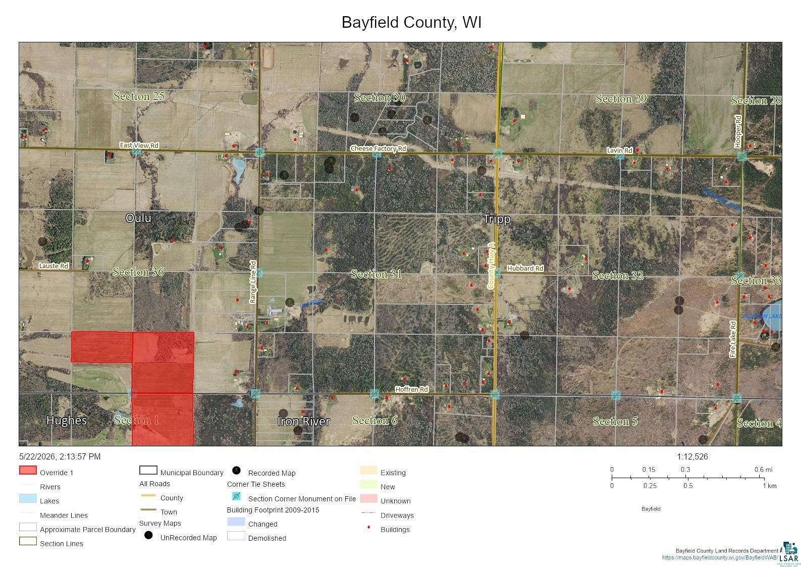 104 Acres of Land for Sale in Iron River, Wisconsin