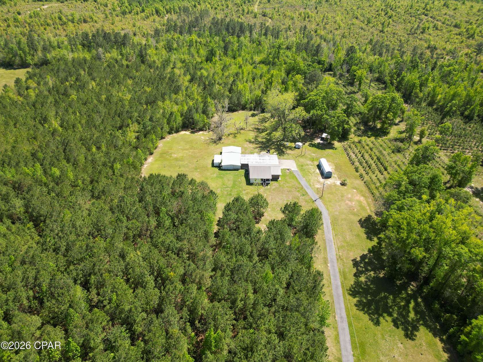 20.5 Acres of Recreational Land with Home for Sale in Chipley, Florida