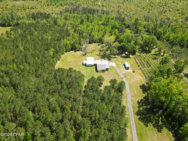20.5 Acres of Recreational Land with Home for Sale in Chipley, Florida