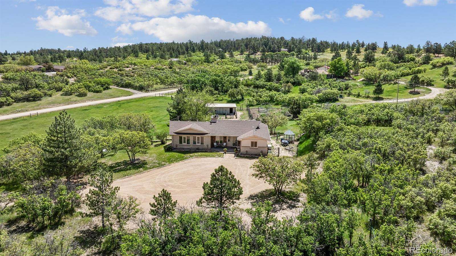 5.23 Acres of Land with Home for Sale in Sedalia, Colorado
