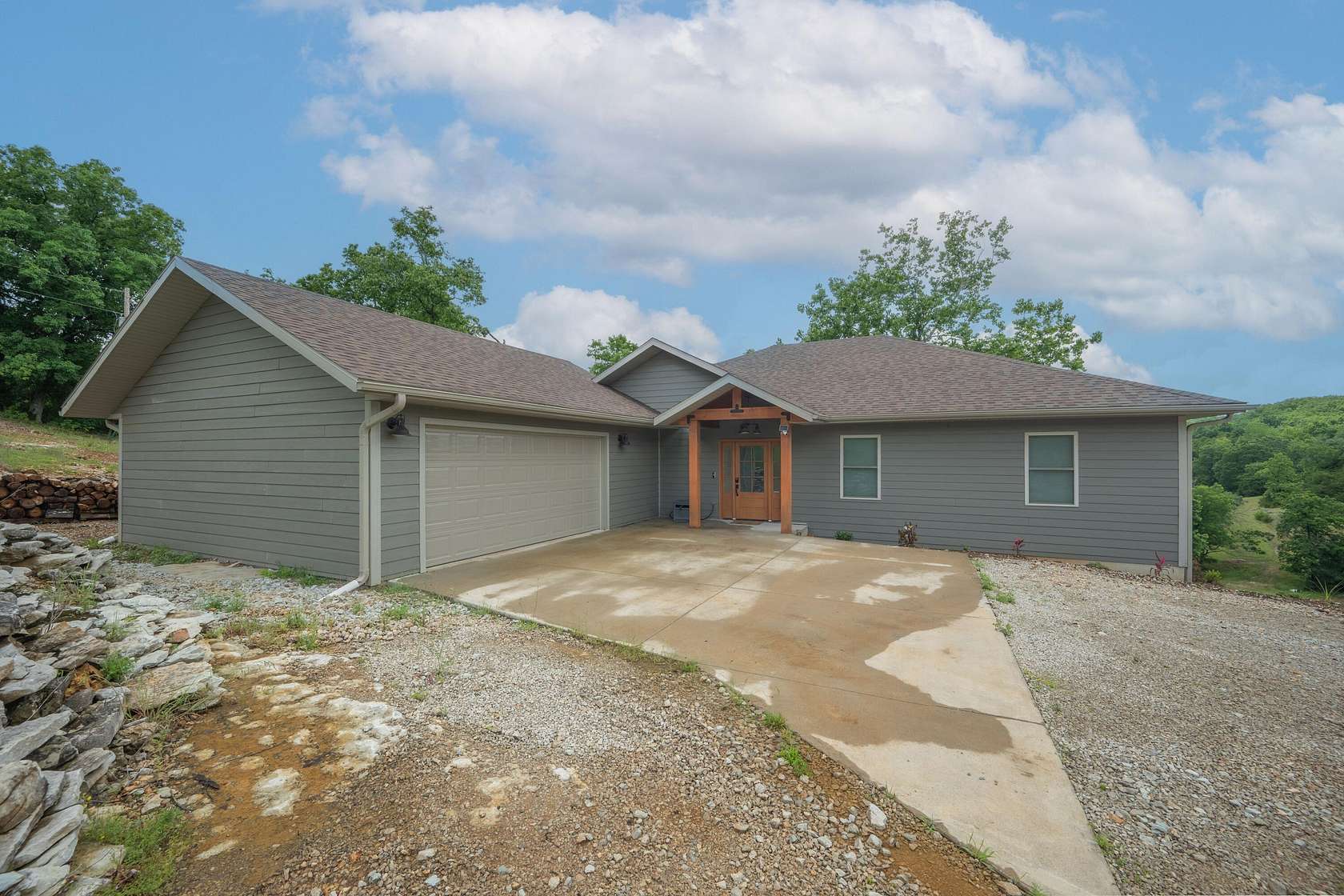 46.9 Acres of Recreational Land with Home for Sale in Cape Fair, Missouri