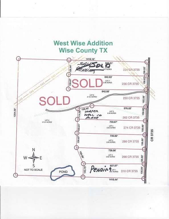 2.46 Acres of Land for Sale in Bridgeport, Texas