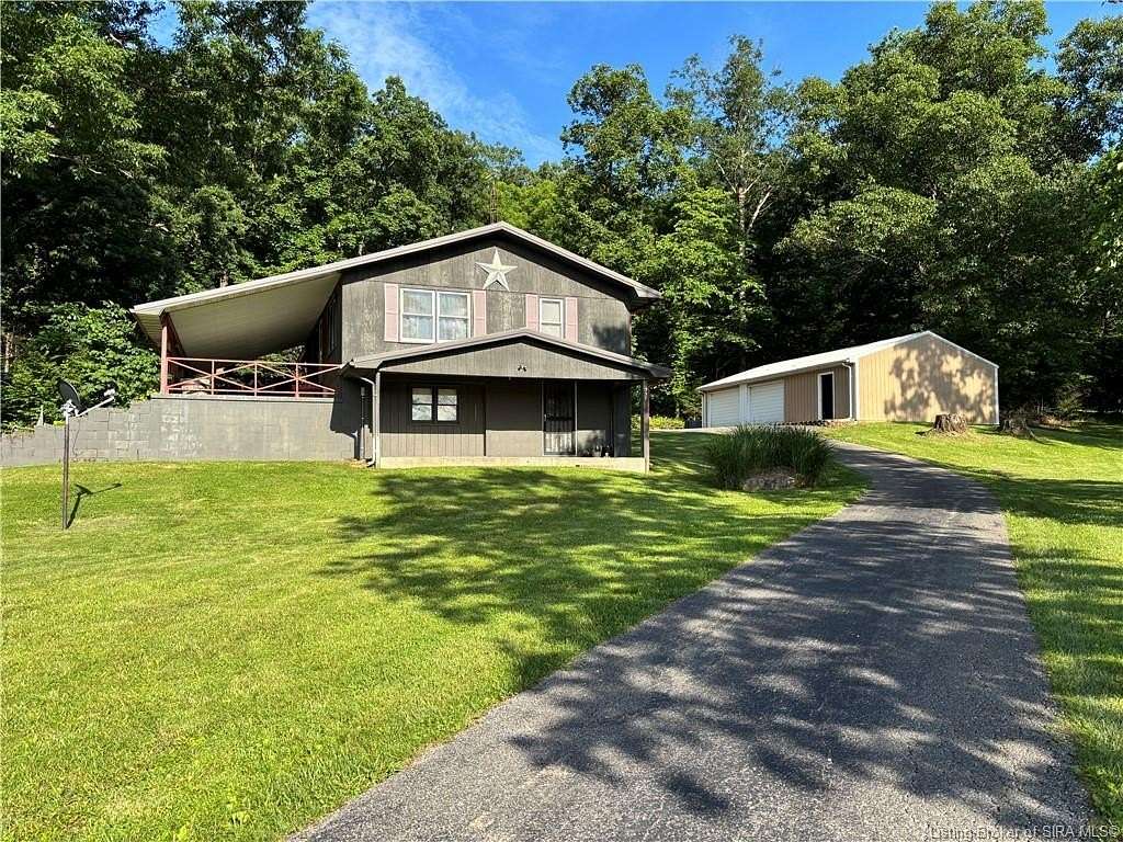 8.64 Acres of Land with Home for Sale in Paoli, Indiana